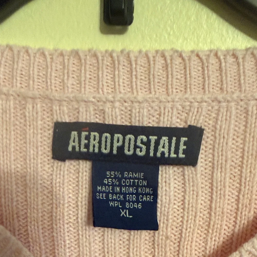 Aeropostale Pink V-Neck Sweater - Picture 2 of 3